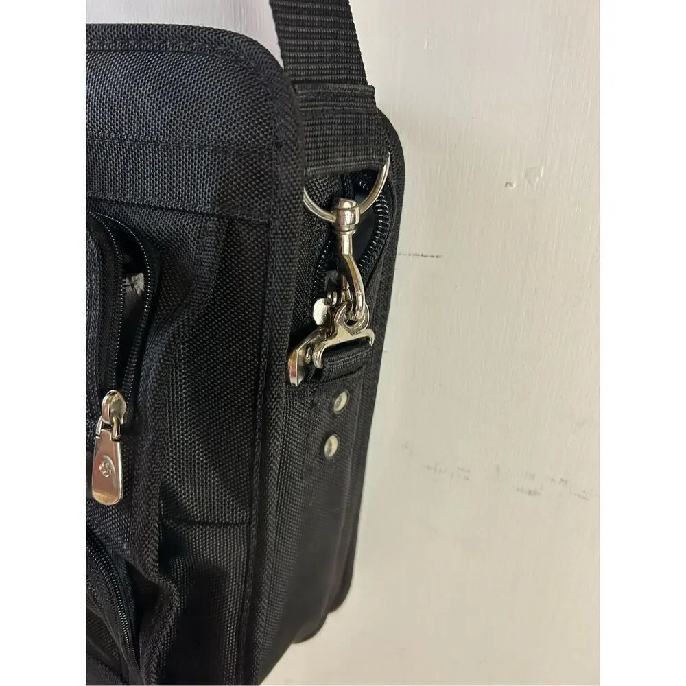 Samsonite laptop bag black padded divided‎ 17x14x5